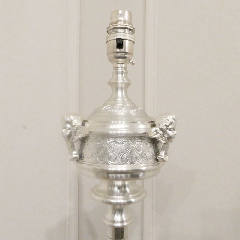 Early 20th Century Silver Floor Lamp - Image 2