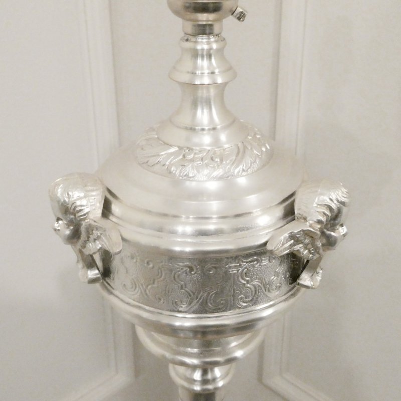 Early 20th Century Silver Floor Lamp - Image 3