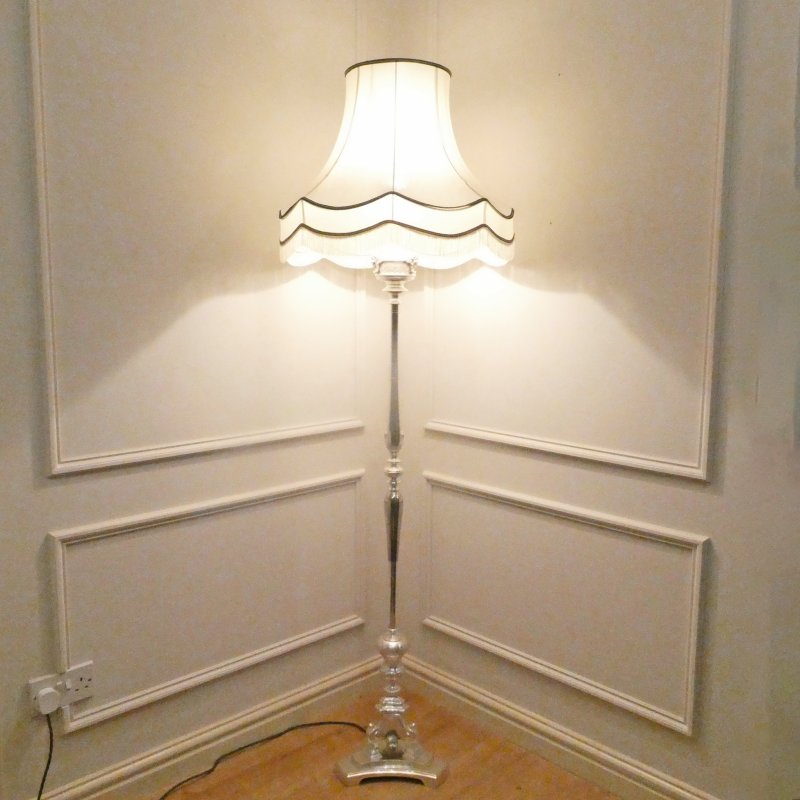 Early 20th Century Silver Floor Lamp - Image 10