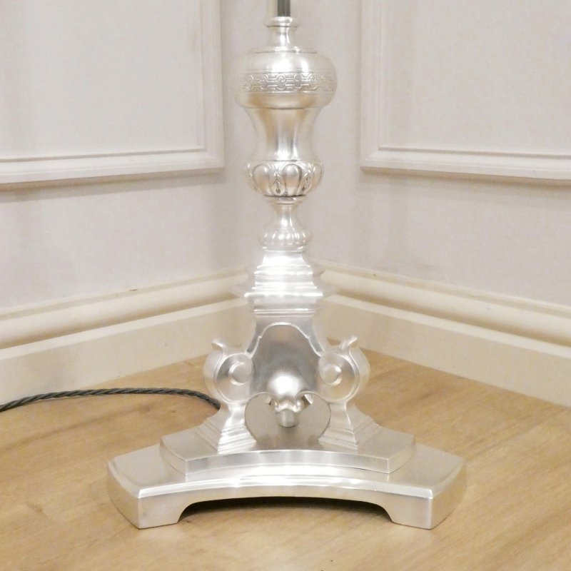 Early 20th Century Silver Floor Lamp - Image 7