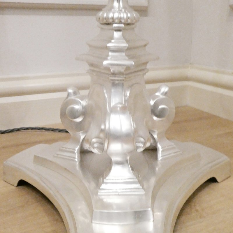 Early 20th Century Silver Floor Lamp - Image 9