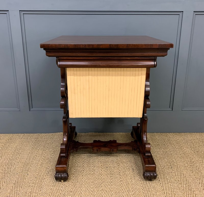 William IV Rosewood Work Table - Image 4
