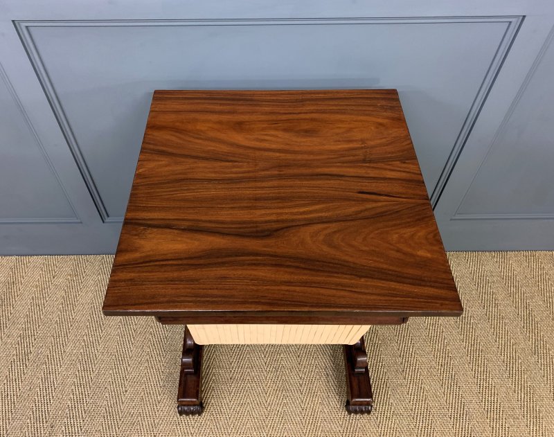 William IV Rosewood Work Table - Image 10