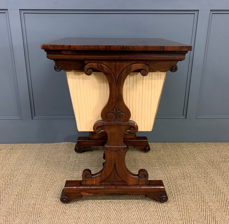 William IV Rosewood Work Table - Image 7