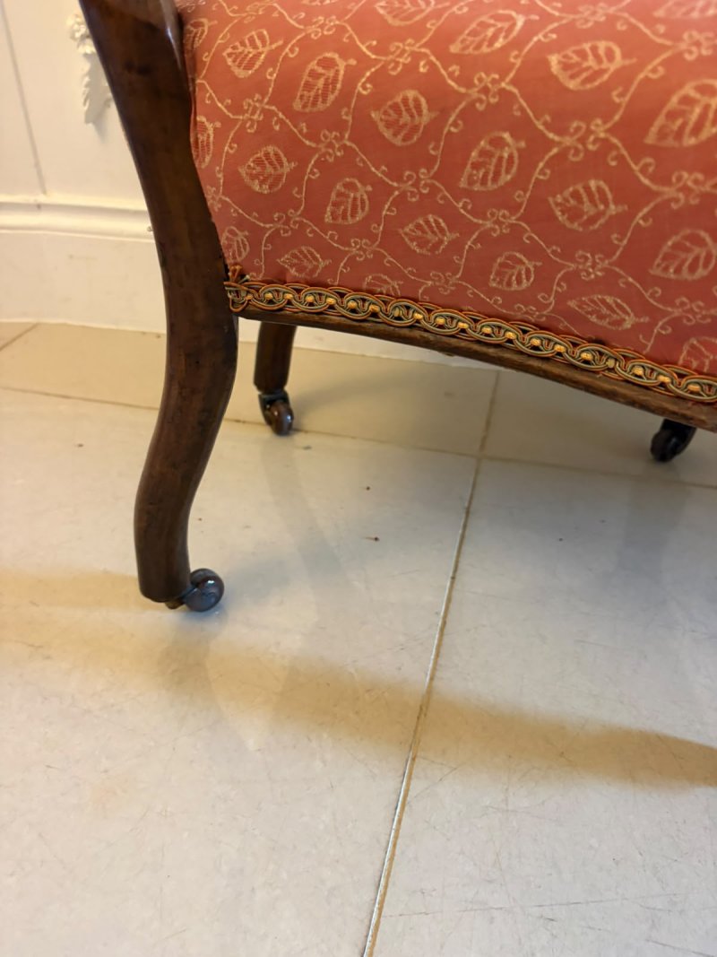Antique Pair Victorian Carved Walnut Side Chairs - Image 10