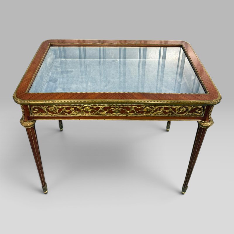 French Louis XVI Style Bijouterie Display Table after François Linke, c.1960 - Image 4
