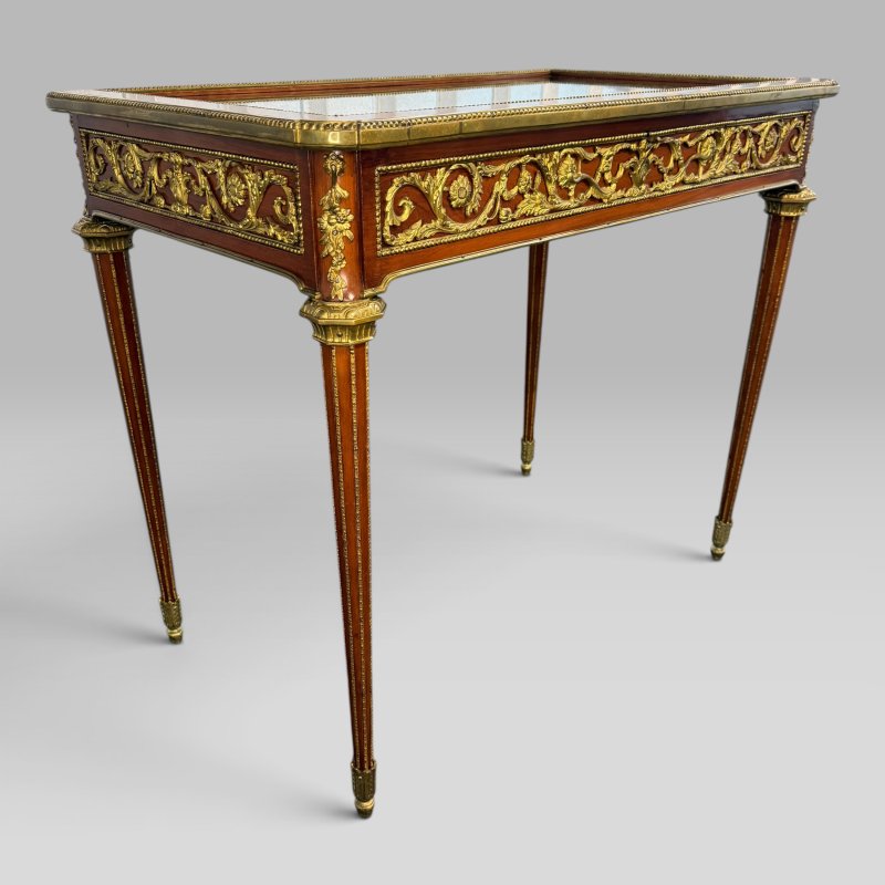 French Louis XVI Style Bijouterie Display Table after François Linke, c.1960 - Image 5