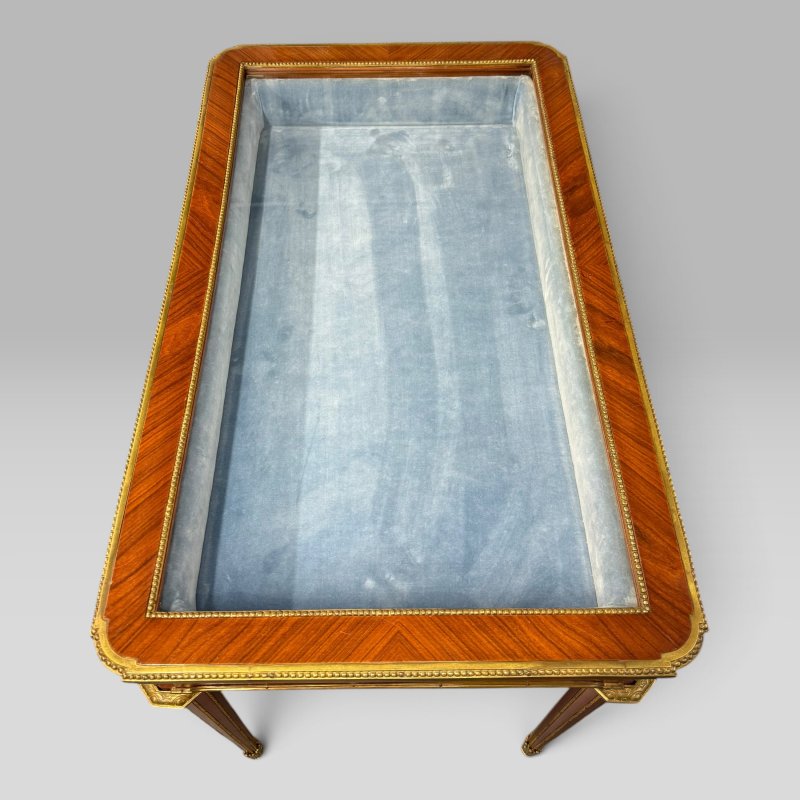 French Louis XVI Style Bijouterie Display Table after François Linke, c.1960 - Image 9