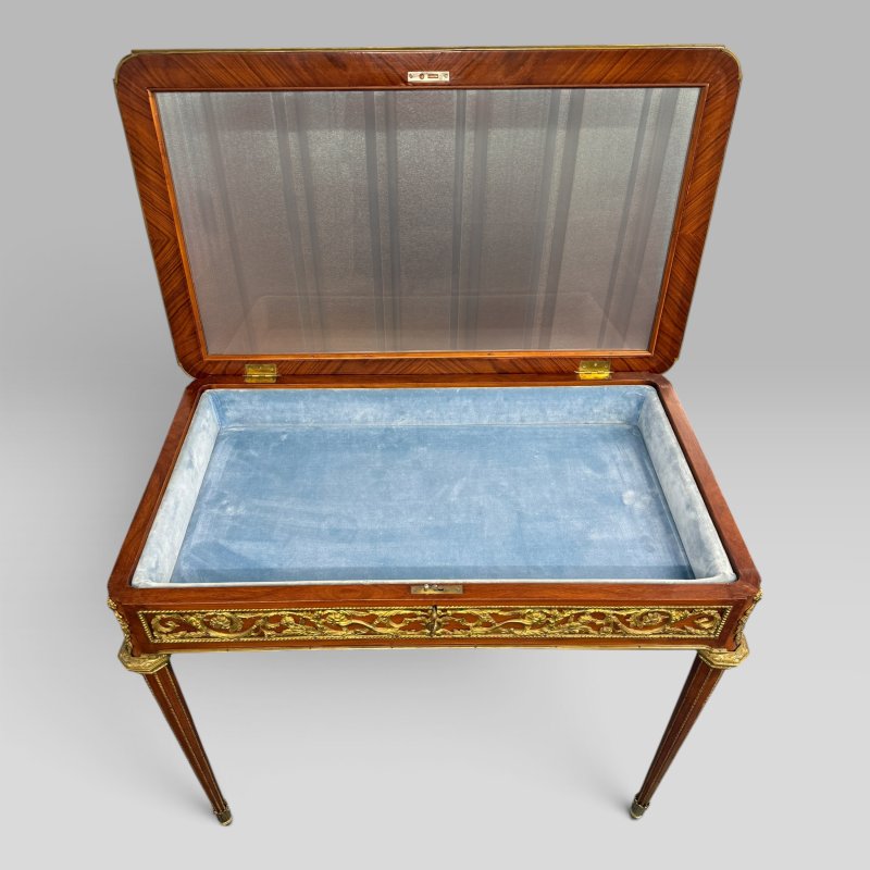 French Louis XVI Style Bijouterie Display Table after François Linke, c.1960 - Image 11