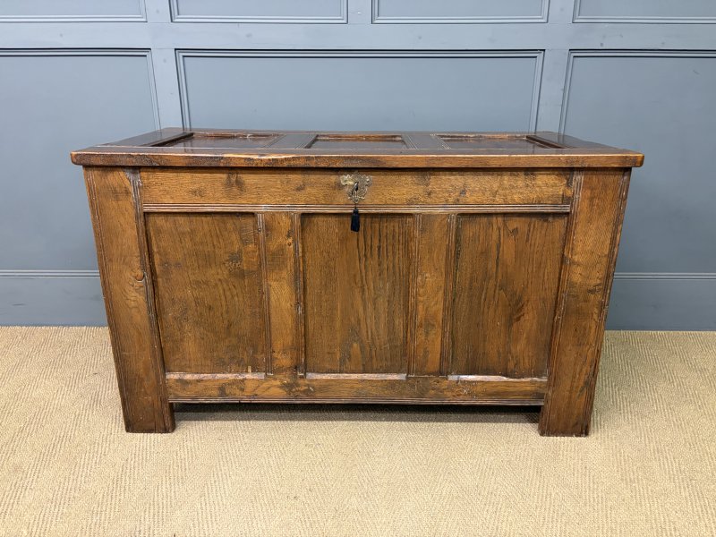 Georgian Oak Coffer - Image 11