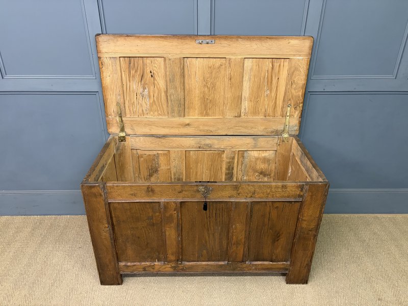 Georgian Oak Coffer - Image 7