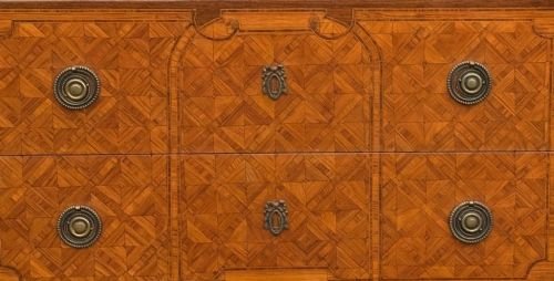 French Marquetry Commode Chest of Drawers - Image 4