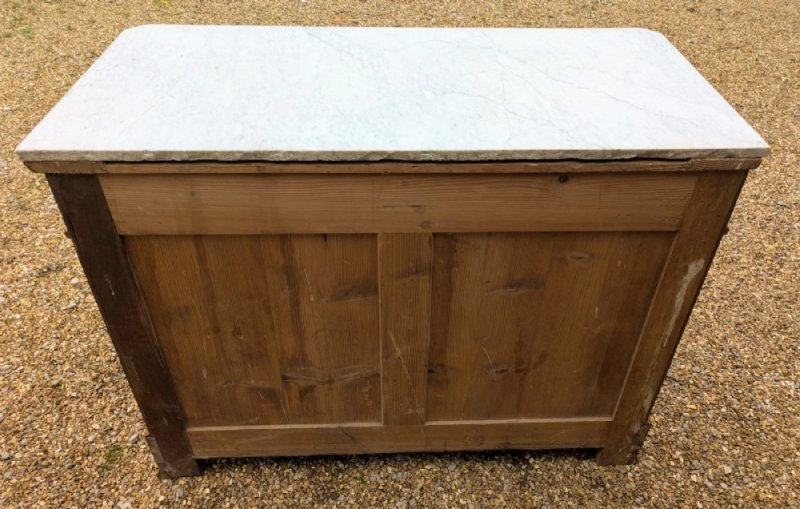 Elegant 19th Century French Walnut Faux Bamboo Commode Chest - Image 8