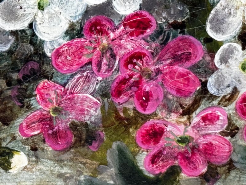 Victorian Oliver Clare Oil Painting – A Hidden Bird’s Nest Among Blossom - Image 7