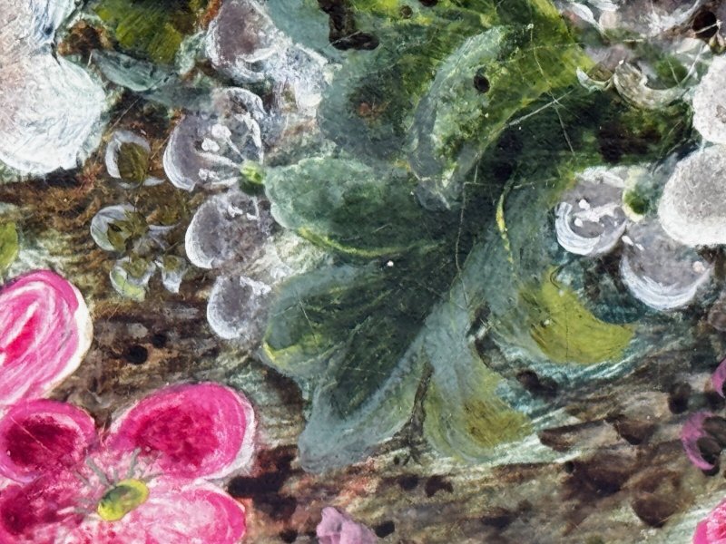 Victorian Oliver Clare Oil Painting – A Hidden Bird’s Nest Among Blossom - Image 10