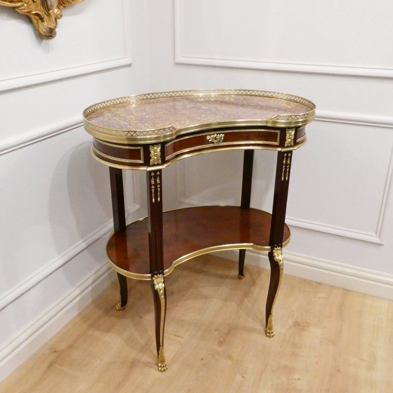 French 19th Century Mahogany Side Table by Maison Millet