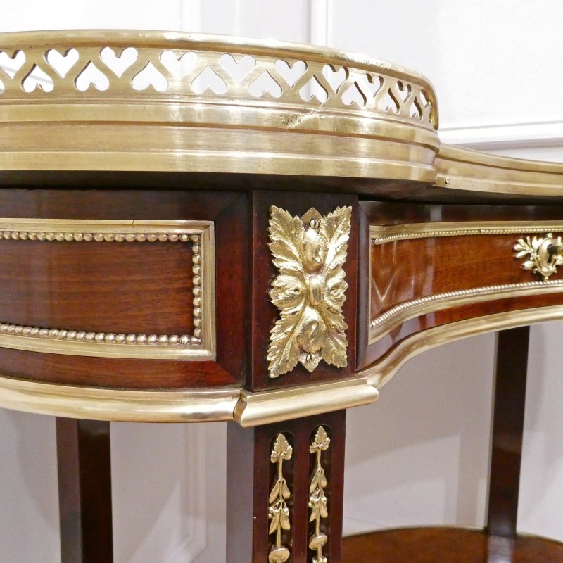 French 19th Century Mahogany Side Table by Maison Millet - Image 4