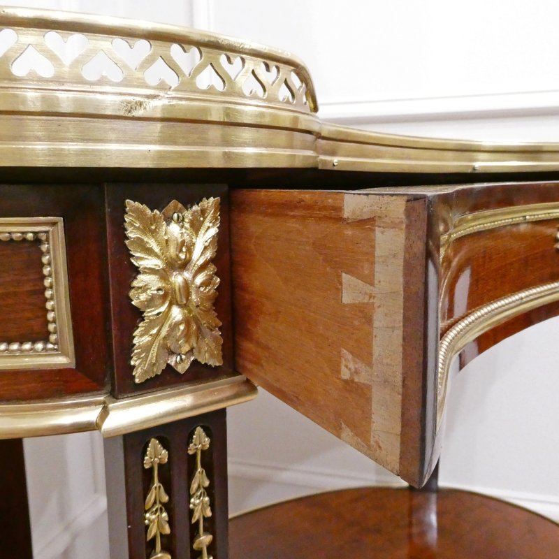 French 19th Century Mahogany Side Table by Maison Millet - Image 16