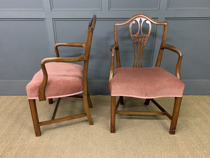Pair of Georgian Mahogany Armchairs - Image 2