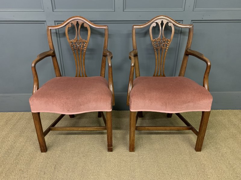 Pair of Georgian Mahogany Armchairs - Image 4