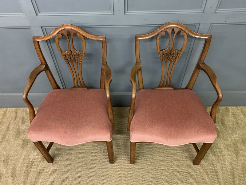 Pair of Georgian Mahogany Armchairs - Image 5