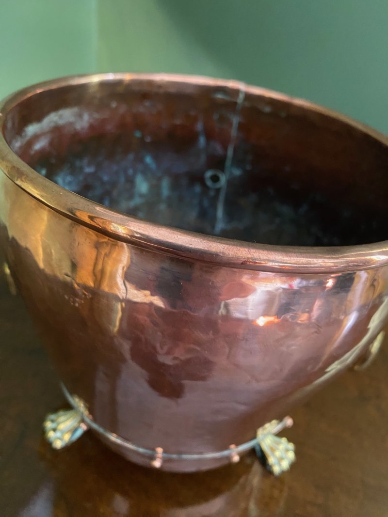 Copper planter jardiniere - Image 4