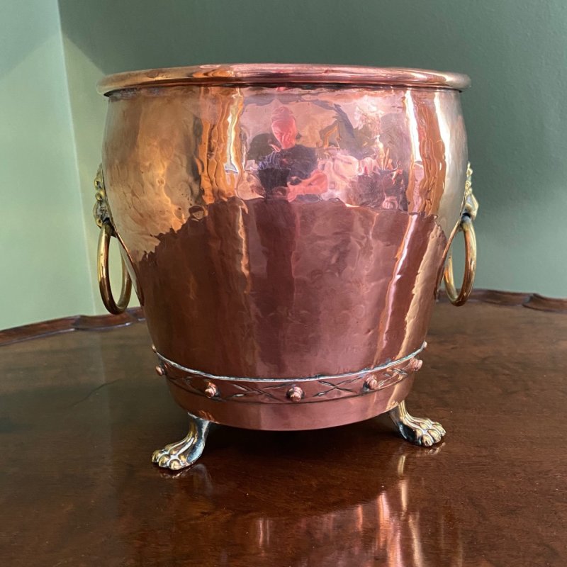 Copper planter jardiniere - Image 2