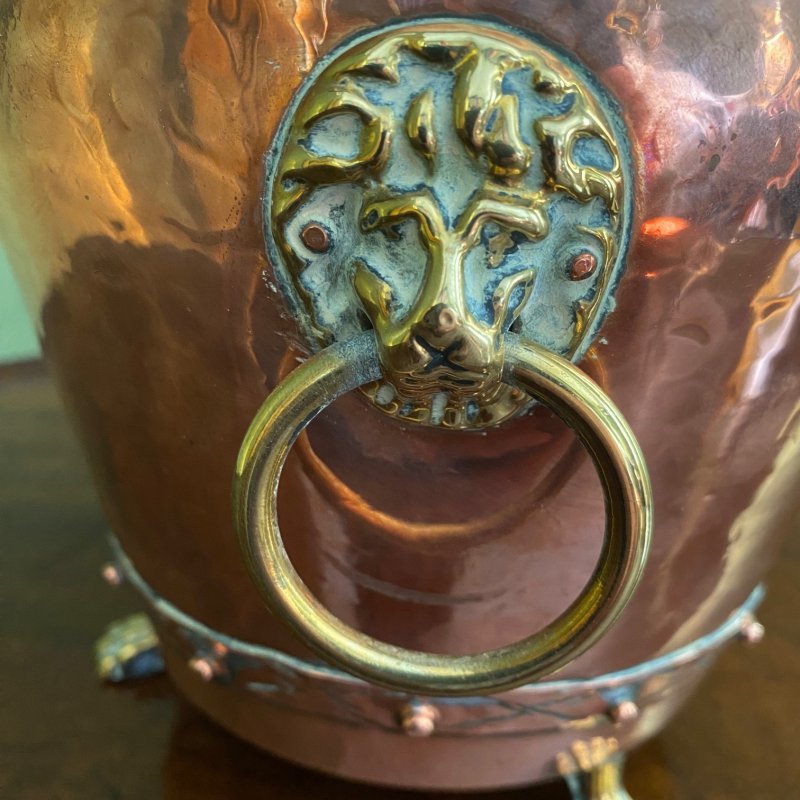 Copper planter jardiniere - Image 8