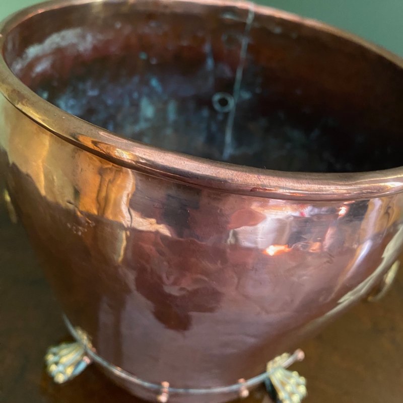 Copper planter jardiniere - Image 7