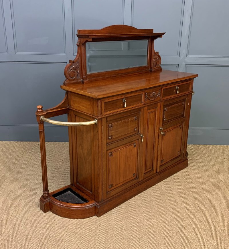 Shoolbred and Co. Walnut Hall Cupboard - Image 5