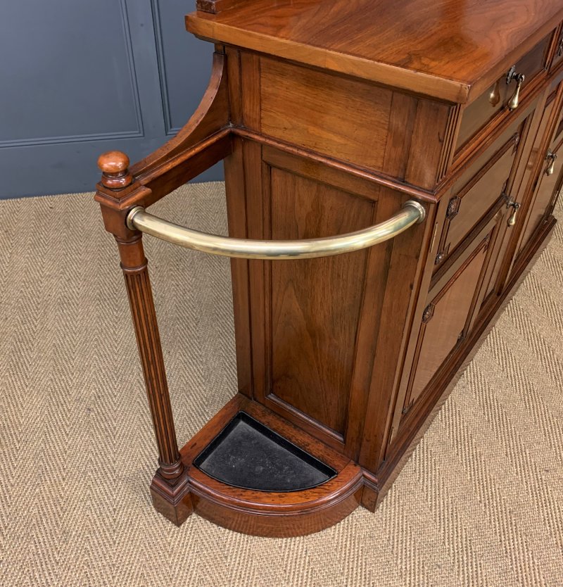 Shoolbred and Co. Walnut Hall Cupboard - Image 9