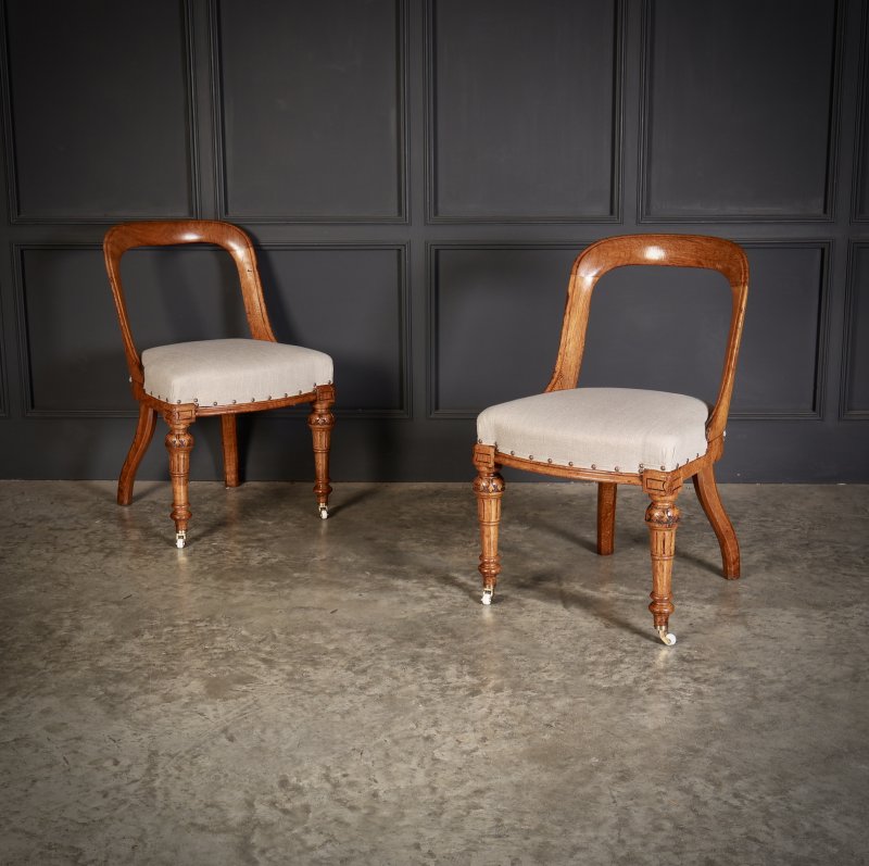 Magnificent Set Of Ten Victorian Oak Dining Chairs - Image 2