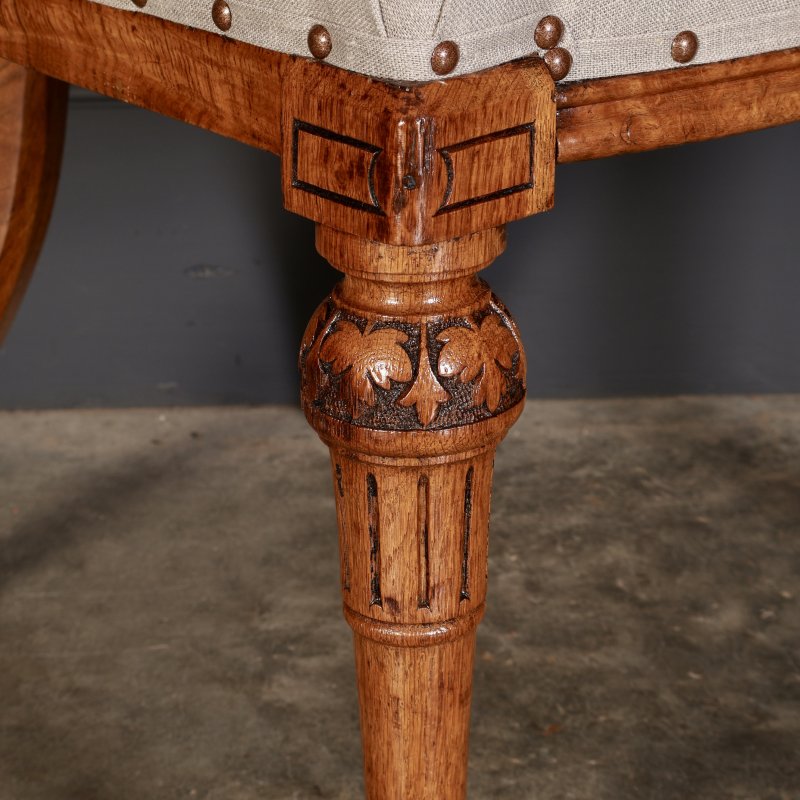 Magnificent Set Of Ten Victorian Oak Dining Chairs - Image 5