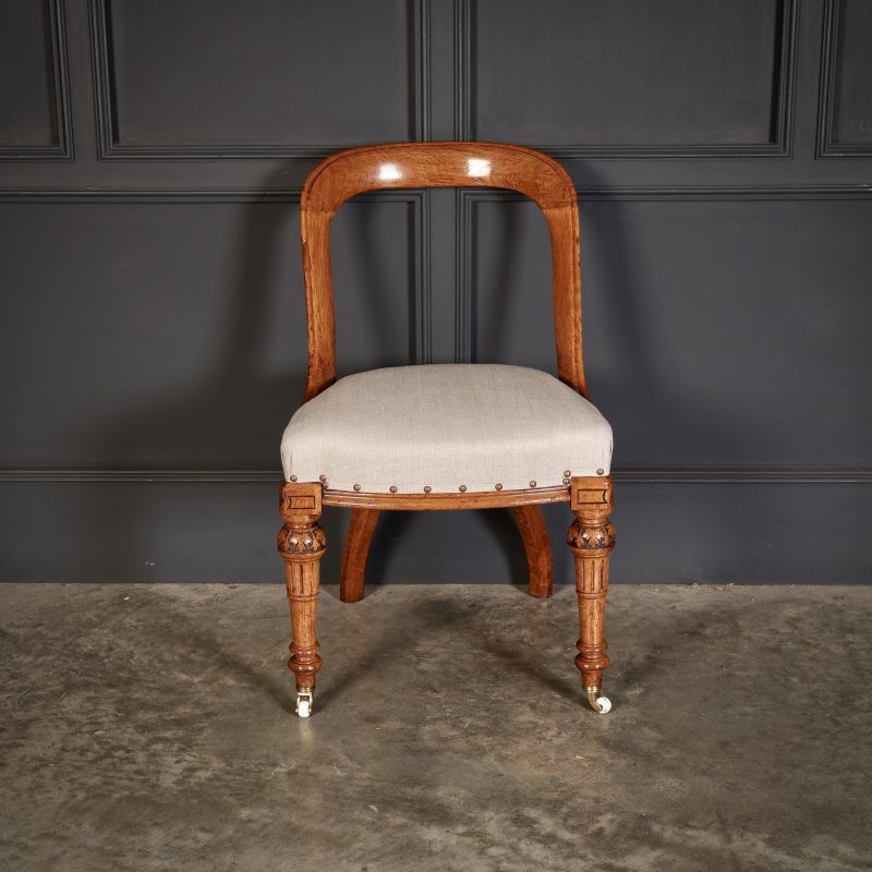 Magnificent Set Of Ten Victorian Oak Dining Chairs - Image 7