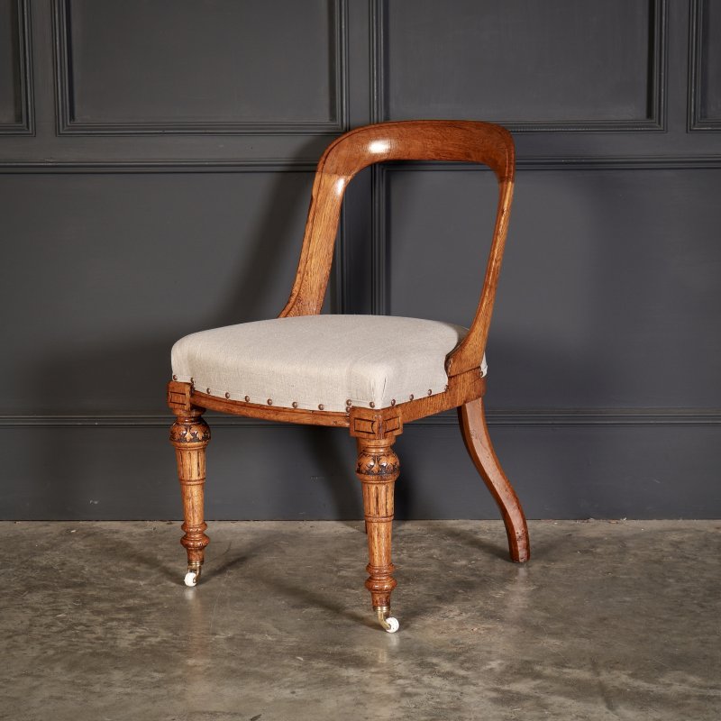 Magnificent Set Of Ten Victorian Oak Dining Chairs - Image 8