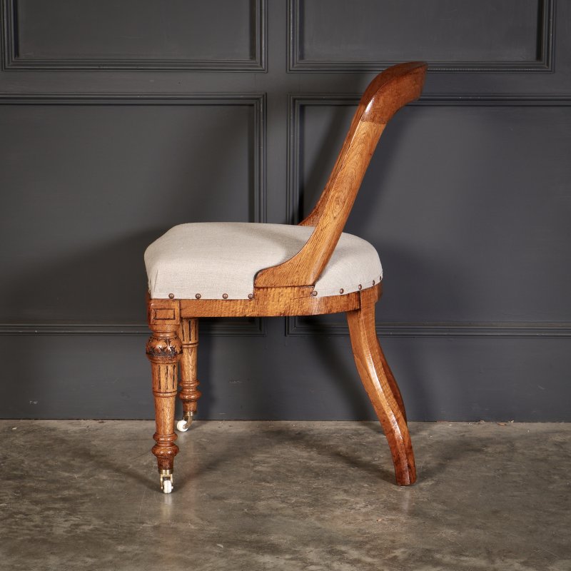 Magnificent Set Of Ten Victorian Oak Dining Chairs - Image 9