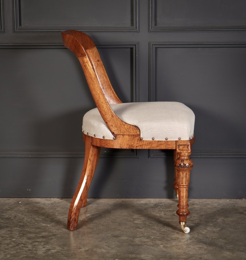 Magnificent Set Of Ten Victorian Oak Dining Chairs - Image 6