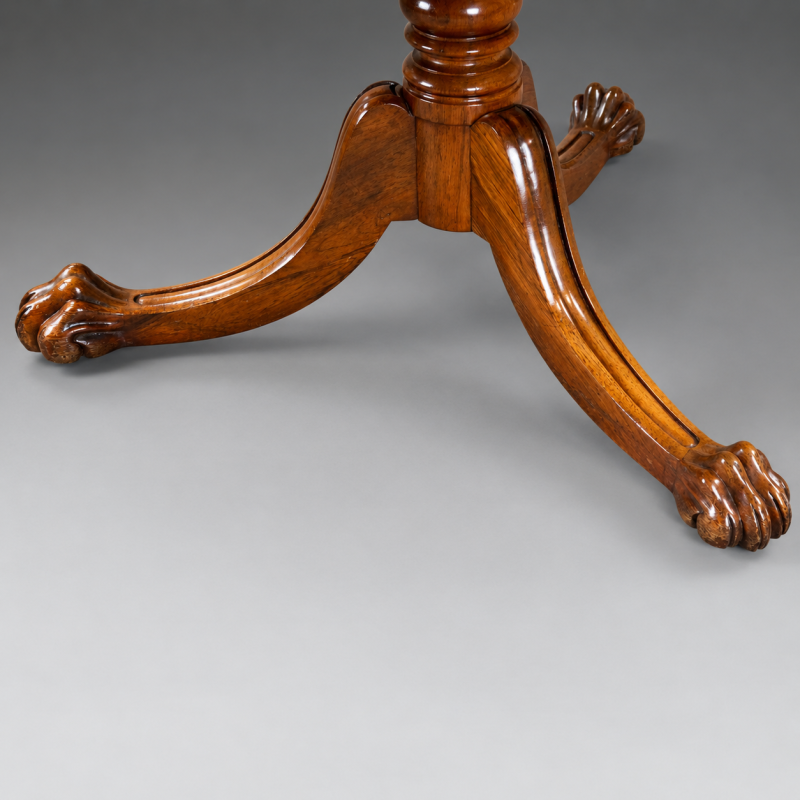An unusual Regency Rosewood drum table - Image 4