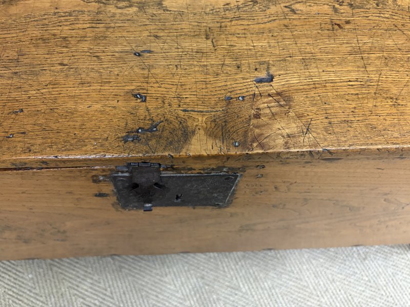 18th Century Elm Coffer - Image 2