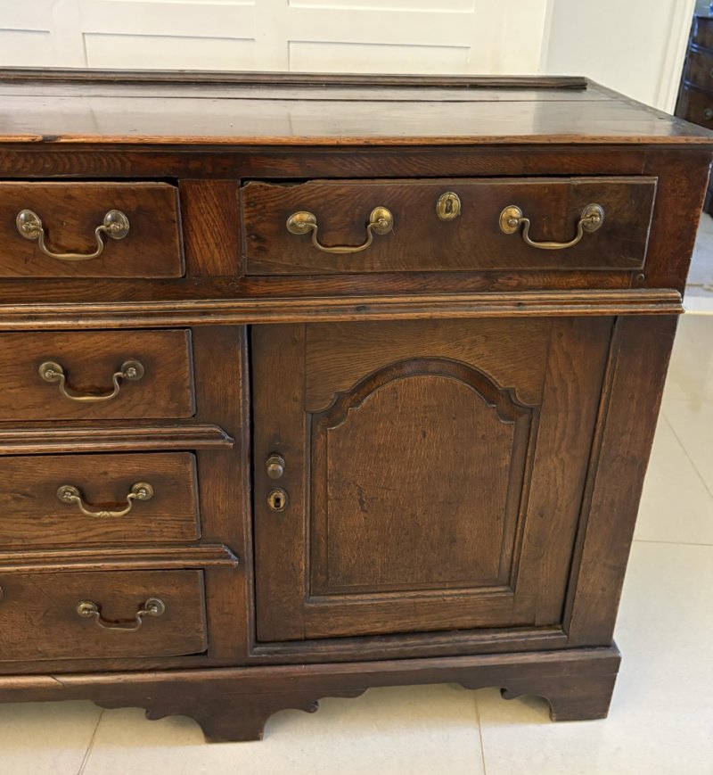 Antique Georgian George III Oak Welsh Dresser Sideboard - Image 6