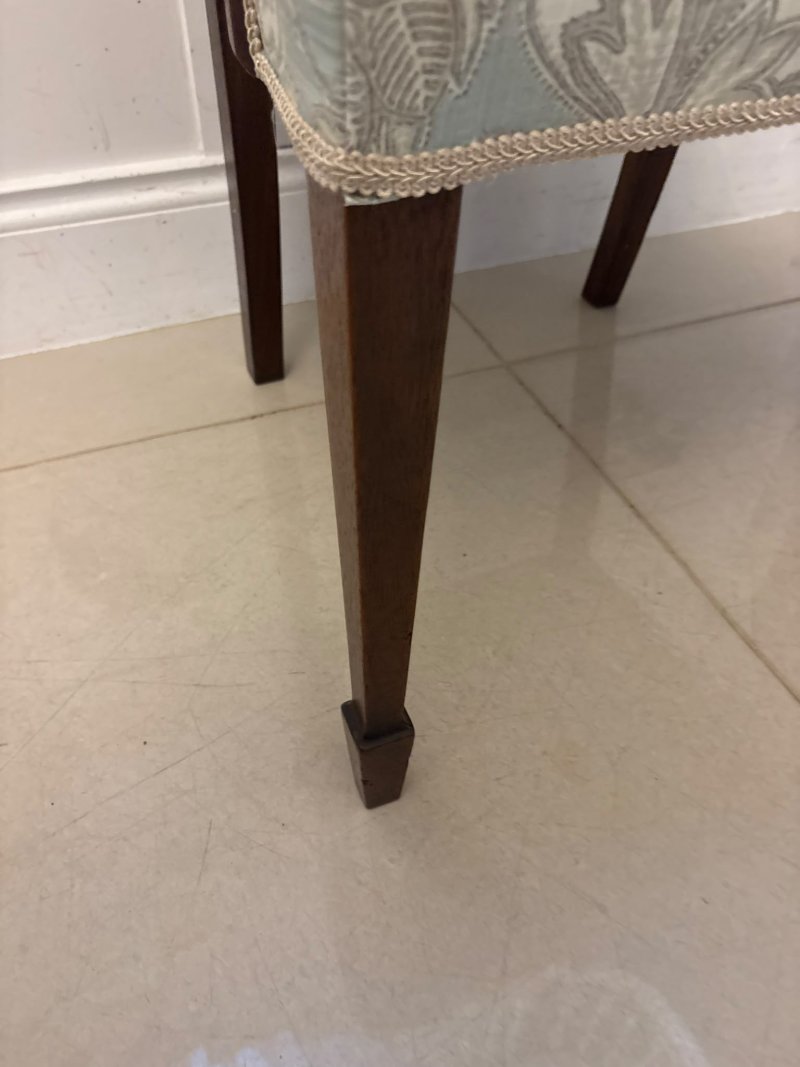 Antique Edwardian Set of Ten Mahogany Dining Chairs with Carver Armchairs, Georgian Revival - Image 27