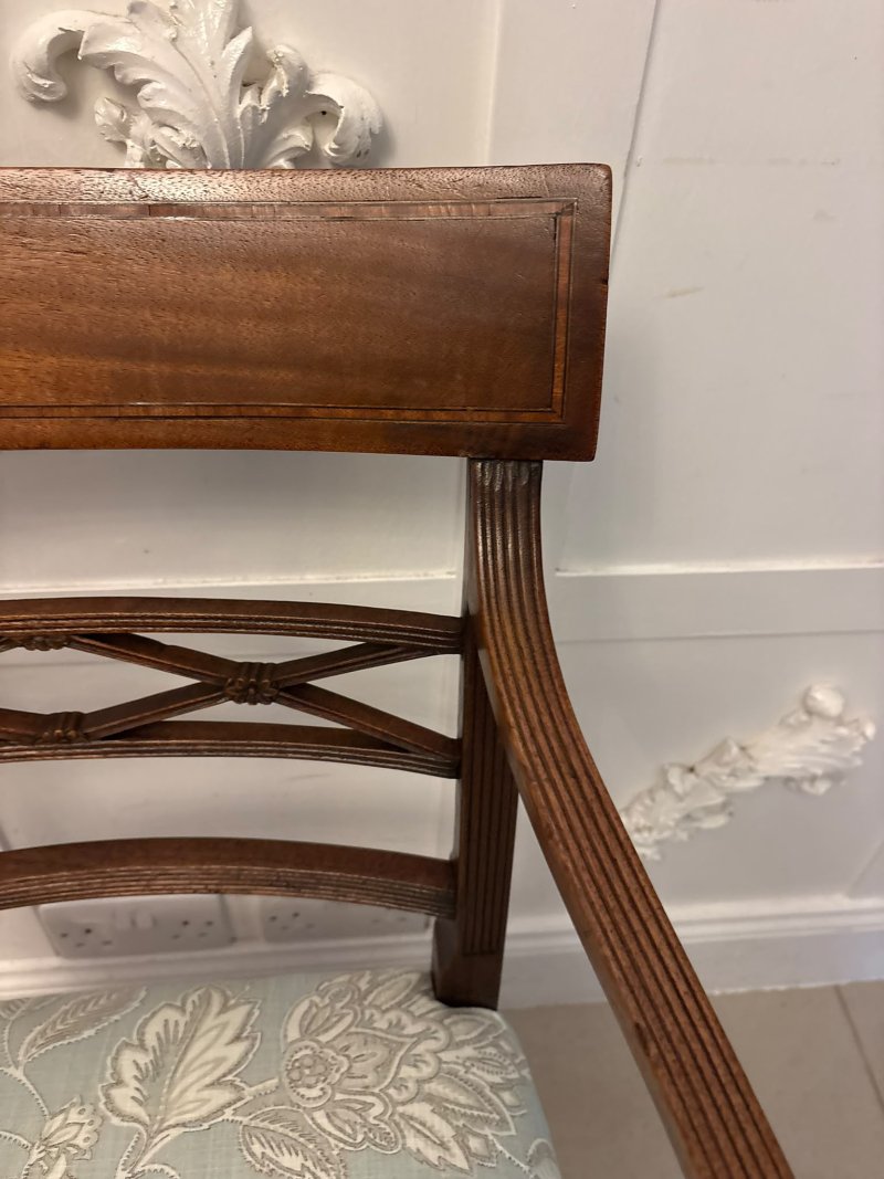 Antique Edwardian Set of Ten Mahogany Dining Chairs with Carver Armchairs, Georgian Revival - Image 20
