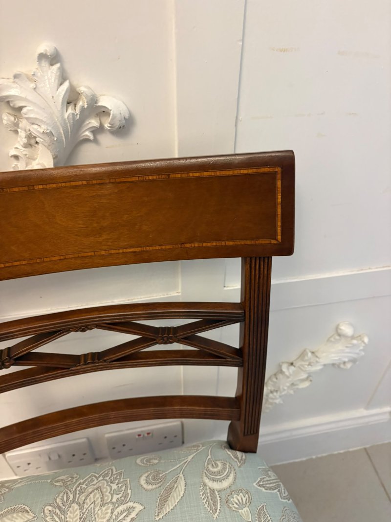 Antique Edwardian Set of Ten Mahogany Dining Chairs with Carver Armchairs, Georgian Revival - Image 14