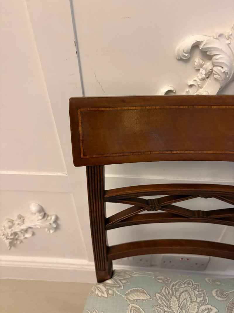 Antique Edwardian Set of Ten Mahogany Dining Chairs with Carver Armchairs, Georgian Revival - Image 9