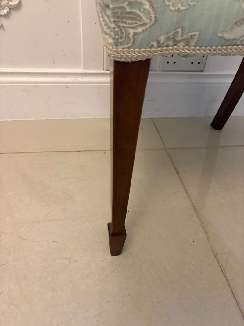Antique Edwardian Set of Ten Mahogany Dining Chairs with Carver Armchairs, Georgian Revival - Image 26