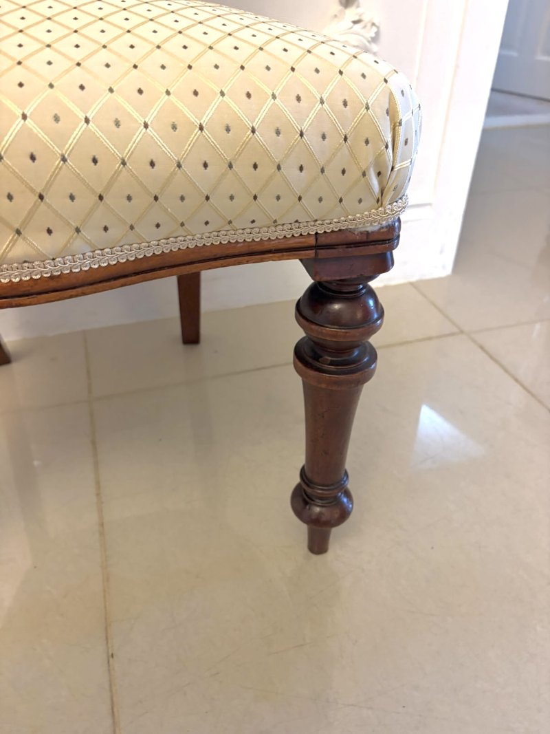 Antique Victorian Mahogany Set of 4 Balloon Back Dining Chairs - Image 16