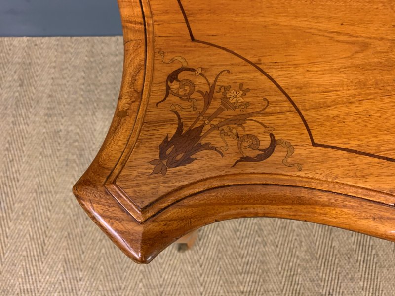 19th Century Inlaid Satinwood Table - Image 5