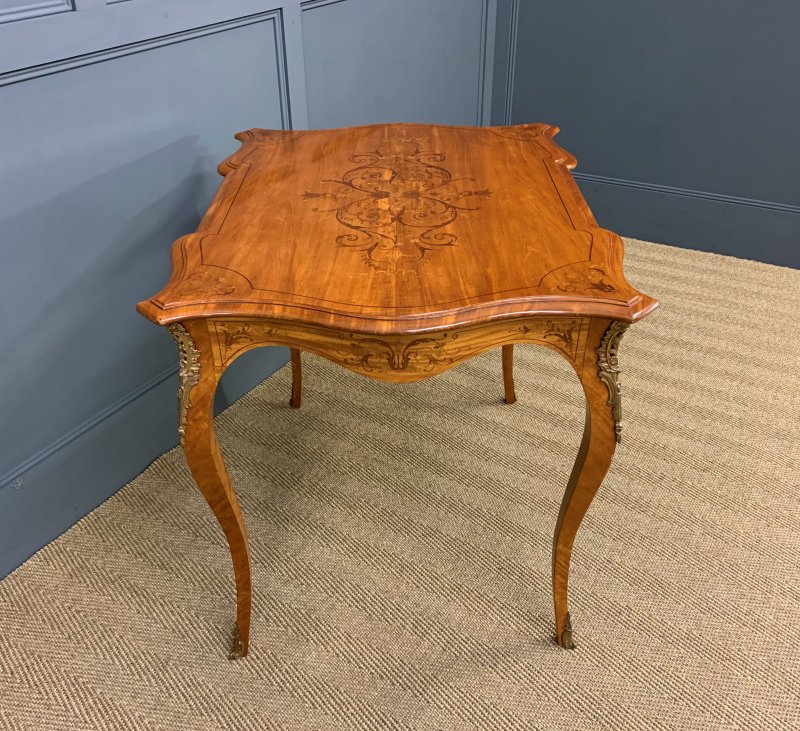 19th Century Inlaid Satinwood Table - Image 10