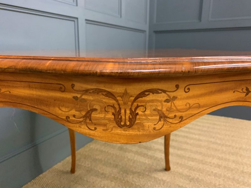 19th Century Inlaid Satinwood Table - Image 7