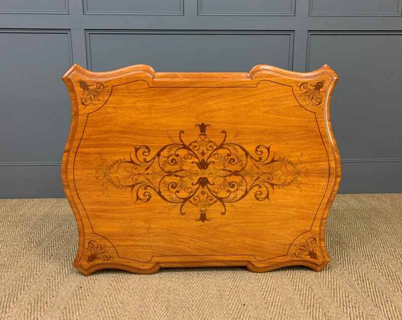 19th Century Inlaid Satinwood Table - Image 8